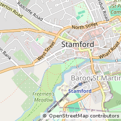 Map of Stamford, Lincolnshire