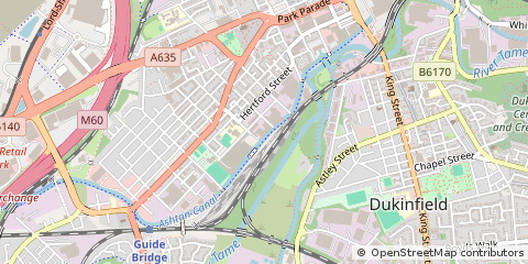 Map of Ashton Under Lyne