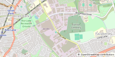 Map of Liverpool, Merseyside