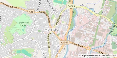 Map of Swansea