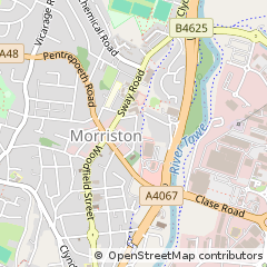 Map of Swansea