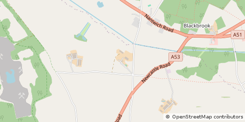 Map of Market Drayton, Shropshire
