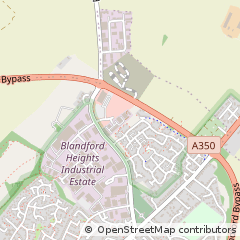 Map of Blandford Forum, Dorset