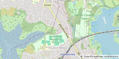 Map of Poole, Dorset