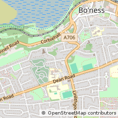 Map of Bo'ness, West Lothian