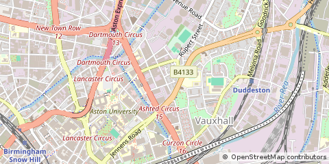 Map of Birmingham, West Midlands