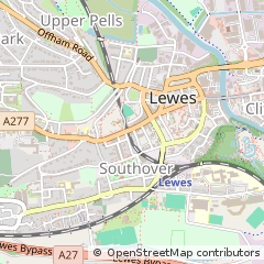 Map of Lewes