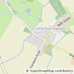 Map of Little Harrowden, Northamptonshire