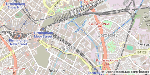Map of Birmingham, West Midlands