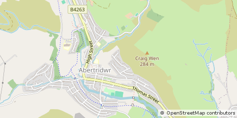 Map of Caerphilly