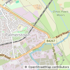 Map of Barry, South Glamorgan