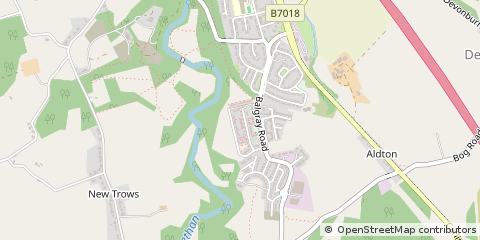 Map of Lesmahagow, Lanarkshire