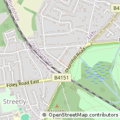 Map of Sutton Coldfield, West Midlands