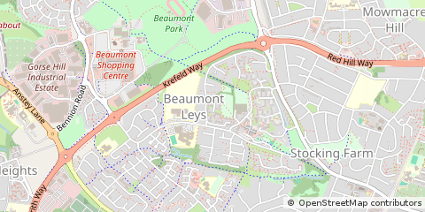 Map of Leicester