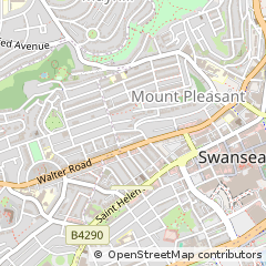 Map of Swansea