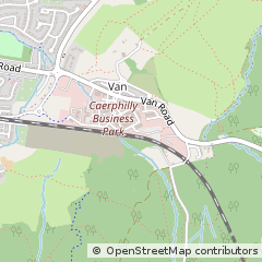 Map of Caerphilly, Mid Glamorgan