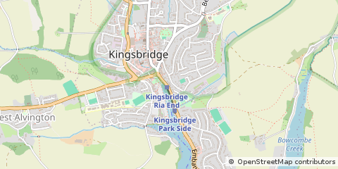 Map of Kingsbridge, South Yorkshire