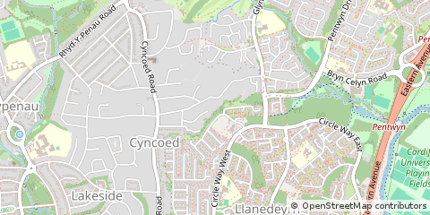 Map of Cardiff