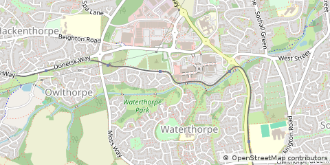 Map of Sheffield