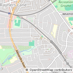 Map of Harrow, Middlesex