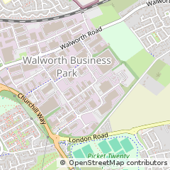 Map of Andover, Hampshire