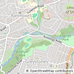 Map of Sheffield
