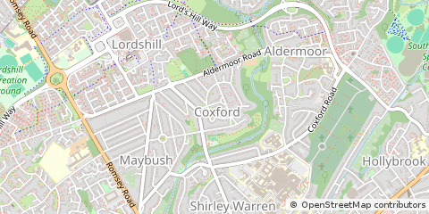 Map of Southampton, Hampshire