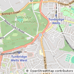 Map of Tunbridge Wells, Kent