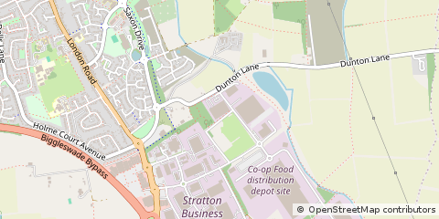 Map of Biggleswade, Bedfordshire