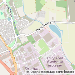 Map of Biggleswade, Bedfordshire