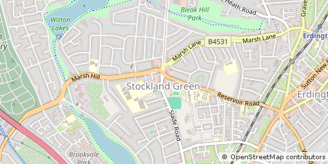Map of Birmingham, West Midlands