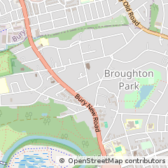Map of Salford, Manchester