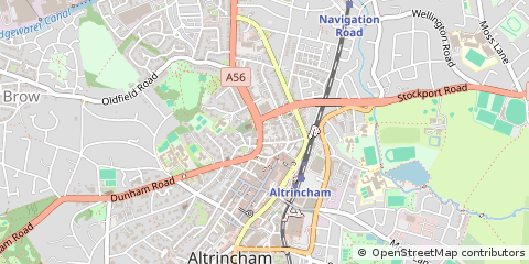 Map of Altrincham