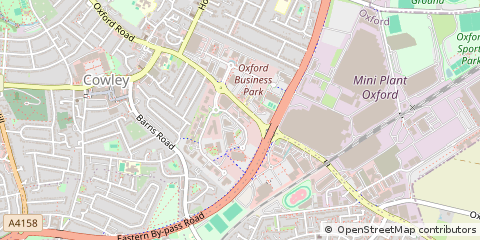 Map of Oxford, Oxfordshire