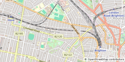 Map of Brighton, East Sussex