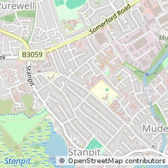 Map of Christchurch, Dorset