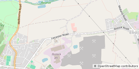 Map of Ibstock, Leicestershire