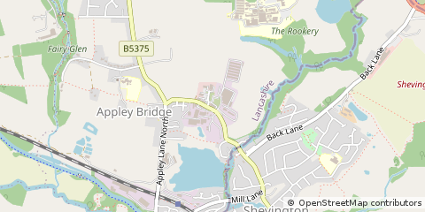 Map of Appley Bridge, Lancashire