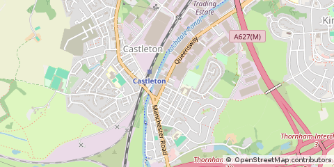 Map of Rochdale, Lancashire