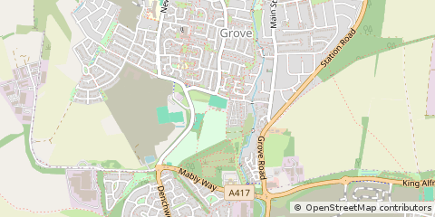 Map of NR Wantage, Oxfordshire