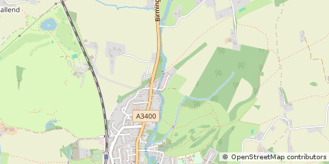 Map of Henley in Arden, Wariwckshire