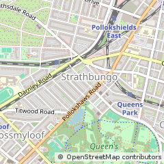 Map of Glasgow, Lanarkshire