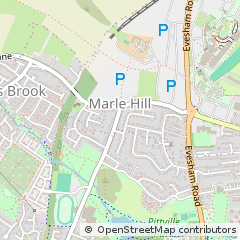 Map of Cheltenham, Gloucestershire