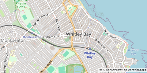 Map of Whitley BAY