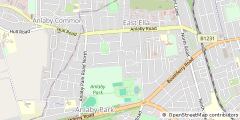 Map of Hull, East Riding of Yorkshire