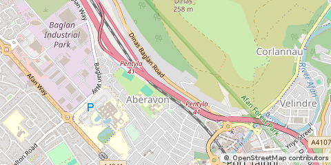 Map of Port Talbot