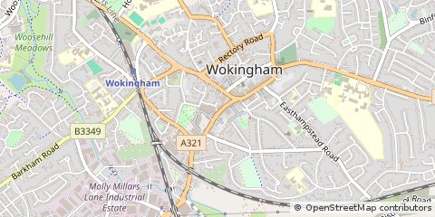 Map of Wokingham