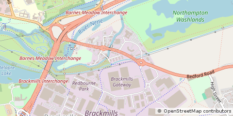 Map of Northampton, Northamptonshire