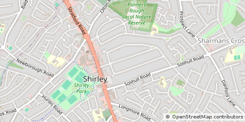 Map of Solihull