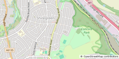 Map of Sheffield
